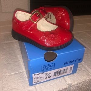 Stride Rite Ava Mary Jane Red Infant Shoes